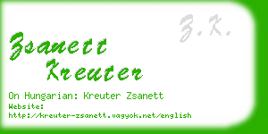 zsanett kreuter business card